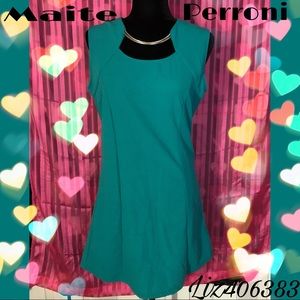 Maite Perroni Dress Turquoise color 
size large 👗